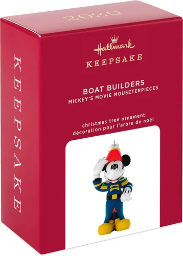 Miniatura 3 de Hallmark Keepsake Adorno de Navidad 2020, Disney Mickey Mouse Mickey's Movie Mouseterpieces Boat Builders (1499QXR9001)