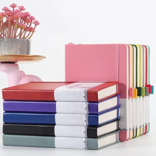 Miniatura 7 de Cuaderno de papel en blanco - 280 páginas A5 con papel en blanco de 100 g/m², papel grueso, tapa dura, cuero PU, 5.75" × 8.38" - Negro