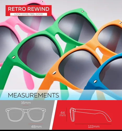 Miniatura 11 de Retro Rewind Lentes de sol para niños y niñas de 3 a 12 años, inastillables, UV400, lentes de sol para niños pequeños