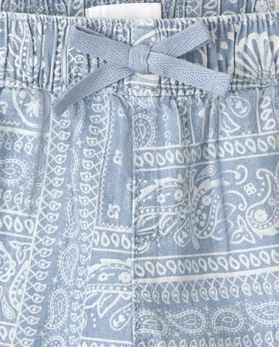 Miniatura 2 de The Childrens Place Pantalones cortos de sarga con estampado para niñas