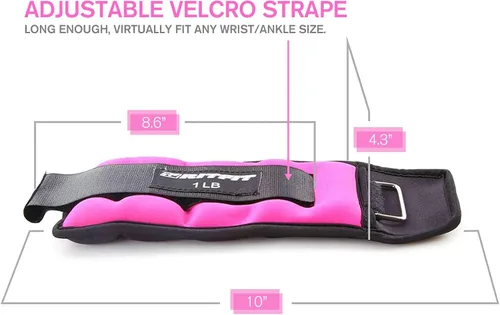 Miniatura 3 de RitFit Ankle Weights - A Pair of 2/3/4/6/8/10 LBS, Wrist Weights with Adjustable Straps for Women & Men, Leg Weights for Walking, Running, Yoga