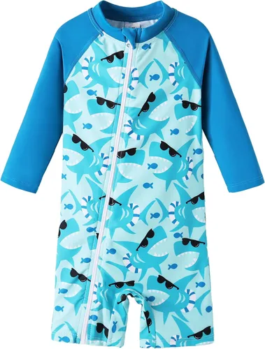 Miniatura 8 de UMELOK Traje de Baño para Bebé Niño UPF 50+ con Protección Solar y Protección contra Erupciones