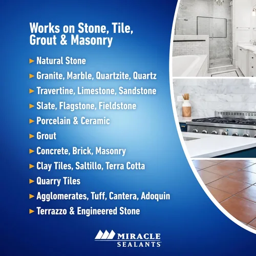 Miniatura 3 de Miracle Sealants 511 H2O Plus Advanced - Sellador penetrante para encimeras, piedra, azulejos y lechada, cuarto de galón