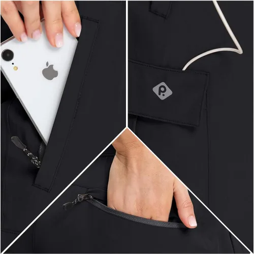 Miniatura 18 de RlaGed - Pantalones tipo cargo de senderismo para mujer, pantalones deportivos ligeros, de secado rápido, resistentes al agua, para pesca y al aire