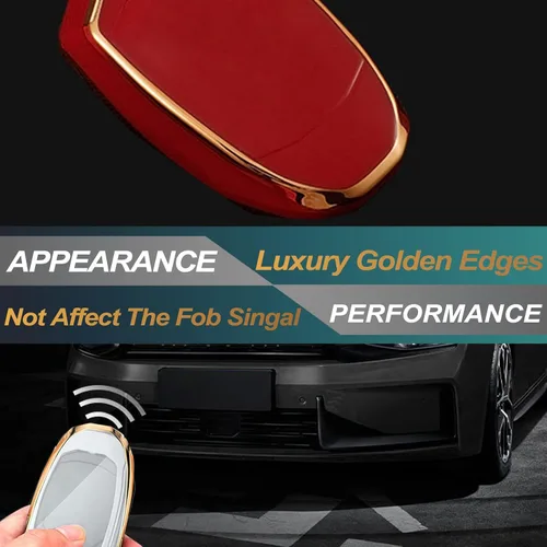 Miniatura 5 de FEYOUN Funda para llavero compatible con Chevy Chevrolet Suburban Tahoe GMC Terrain Yukon Yukon XL Smart 6 botones TPU remoto sin llave funda