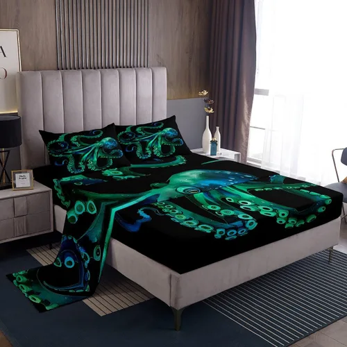 Miniatura 33 de Erosebridal Juego de ropa de cama con estampado de llama para niños y adolescentes, diseño de lobo para decoración de habitación de jugadores, juego