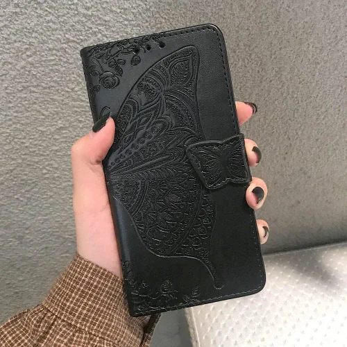 Miniatura 7 de Funda protectora para Motorola Moto G Pure para teléfono, funda protectora de piel sintética en relieve de mariposa para mujer, con ranuras
