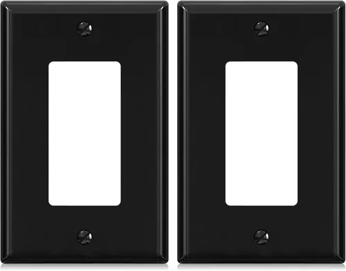 Miniatura 20 de ELEGRP Placas decorativas de pared de 3 posiciones, tamaño mediano 4.88" H x 6.75" L, cubierta frontal termoplástica irrompible para interruptor