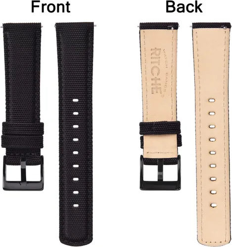 Miniatura 5 de Ritche - Banda de reloj de tela de vela de liberación rápida, compatible con Samsung Galaxy Watch 6 Classic 43 mm 47 mm 40 mm 44 mm, Timex / Seiko
