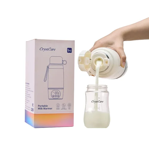 Miniatura 8 de Calentador de biberones portátil para viajes, calentador de leche materna y fórmula de calentamiento rápido con batería de 16,000 mAh, calentador