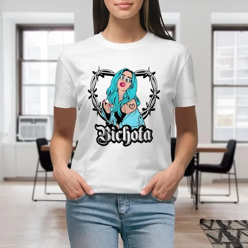 Miniatura 4 de Camisetas casuales para mujer, camiseta gráfica de moda, cuello redondo, camiseta de verano