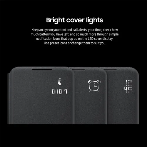 Miniatura 6 de Samsung Funda protectora para teléfono Galaxy S22+ LED, control de grifo, bolsillo para tarjetas, personalizable, a prueba de golpes, versión