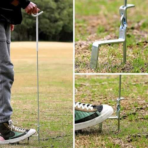 Miniatura 6 de Fence Shock - Poste de acero inoxidable para jardín y granja, sistema de 41 pulgadas, para cercas eléctricas, paquete de 30 unidades, color blanco