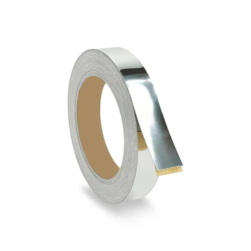 Miniatura 15 de Bandas de borde plateado cepillado de 1 pulgada x 25 pies – Adhesivo fuerte para despegar y pegar, fácil aplicación – Cinta de borde flexible