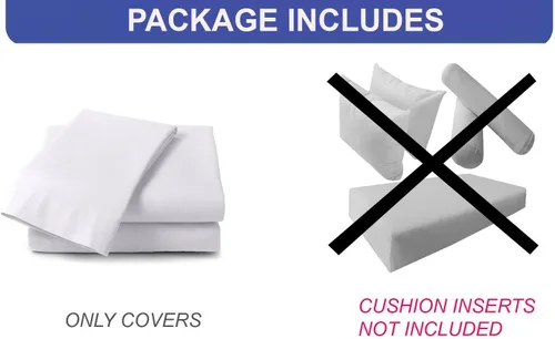 Miniatura 6 de Prolinemax Estilo 2 - Cojín de colchón y almohada para exteriores, interior, sofá cama, porche, cama oscilante, ribete tubular, tamaño individual