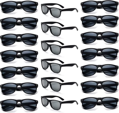 YQVIE Paquete de 20 lentes de sol para adultos al por mayor para hombres y mujeres a granel de los años 70, gafas baratas retro para suministros de