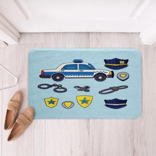 Miniatura 30 de Feelyou Tapetes de baño estampados, con patrón de sombrero occidental, para niños y niños, vaquera rosa, para ducha, accesorios de baño abstractos