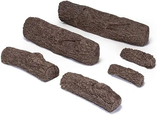 Miniatura 6 de RealFyre Peterson juego de troncos de roble vivo de 18 pulgadas con quemador ventilado y kit de conexión de gas. Se enciende con fósforo