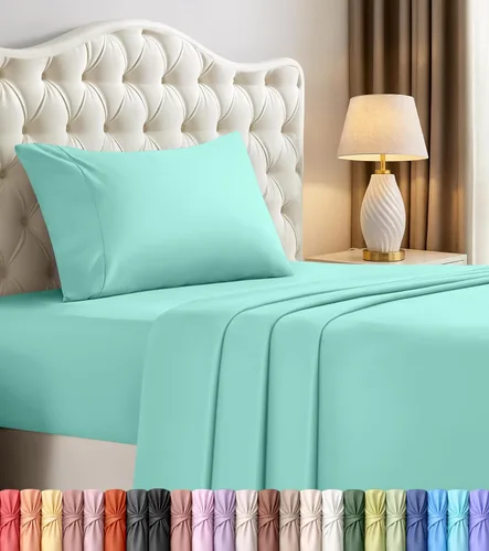 Miniatura 102 de Utopia Bedding - Juego de sábanas de microfibra cepillada, resistente al encogimiento y a la decoloración, de fácil cuidado, 3 piezas, tamaño Beige