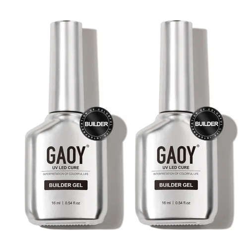 Miniatura 14 de GAOY - Gel de construcción transparente para uñas, fortalecedor de uñas de 16ml en una botella, gel duro para extensión de uñas, esmalte en gel