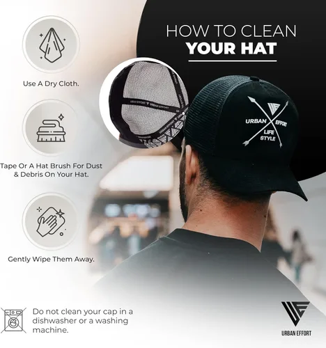 Miniatura 136 de Urban Effort Gorra trasera de malla, para hombres y mujeres, gorra de béisbol de 5 paneles, gran cierre a presión para caza y senderismo