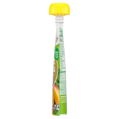 Miniatura 7 de Happy Tot Etapa orgánica 4 Super Foods Peras Mangos y espinacas + Super Chia, 4.22 onzas Bolsa (Paquete de 16) (Embalaje puede variar) Sin GMO