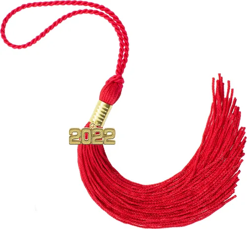 Miniatura 510 de Borla de graduación Aqua 2022, todos los colores escolares disponibles, fabricada en Estados Unidos