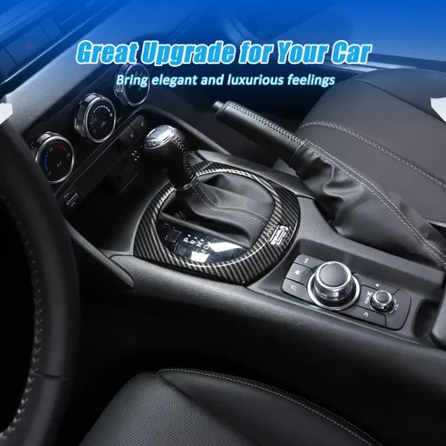 Miniatura 4 de Adhesivo para marco de cambio de marcha interior de automóvil para Mazda MX-5 ND 2015-2026 Cubierta de panel de consola central, accesorios
