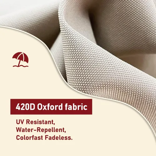 Miniatura 3 de Funda para sombrilla de patio al aire libre con varilla, impermeable, duradera, tela de poliéster 420D, para sombrilla de 7 a 11 pies
