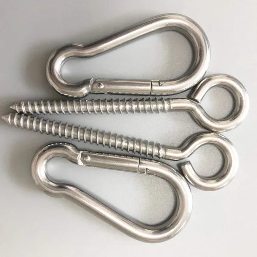 Miniatura 3 de Kit para colgar hamacas, ganchos de ojo resistentes para colgar columpios de acero inoxidable, mosquetón, juego de mosquetón, accesorios