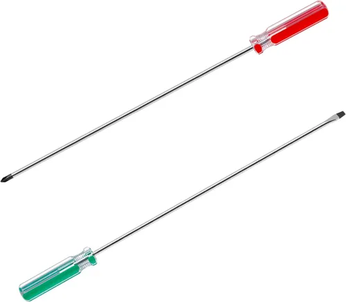 Miniatura 8 de 2 destornilladores para máquina de coser, destornillador Phillips de 0.236 in y puntas de cabeza plana, juego de destornilladores rechonchos
