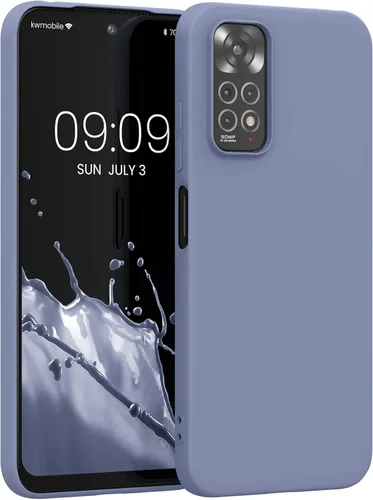 Miniatura 99 de kwmobile Funda compatible con Xiaomi Redmi Note 11 / Note 11S - Funda protectora de silicona TPU suave y delgada - Azul Báltico