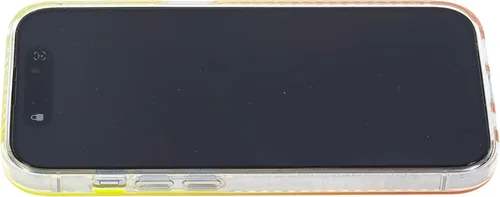 Miniatura 3 de Funda degradada para iPhone 14 Pro - Diseño multicolor degradado naranja y amarillo, resistente a los impactos y con imanes