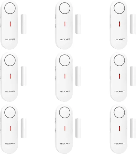 TECKNET Alarmas de puerta para seguridad de los niños, alarma de ventana para piscina, alarma de puerta para seguridad del hogar, alarma 2 en 1 y