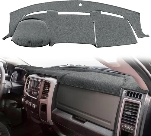 Miniatura 7 de Yiz Funda para Tablero Cubierta de Salpicadero Tapete de Ajuste Personalizado para Dodge Ram 1500 2002-2005, 2500/3500 2003-2005 (02-05 Beige) Y22