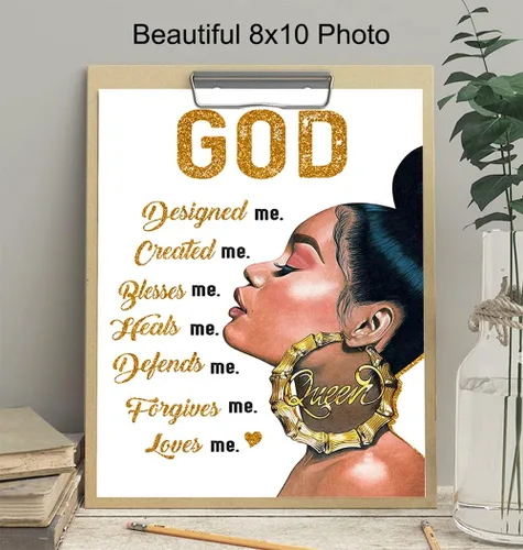 Miniatura 4 de Arte afroamericano - Arte negro - decoración de pared religiosa espiritual - mujeres negras - Regalos cristianos de inspiración para mujeres