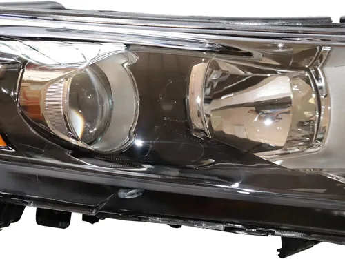 Miniatura 5 de Para Kia Optima 2011 2012 2013 Conjunto de faros halógenos para lado del conductor y lado del pasajero, carcasa negra, lente transparente (R)