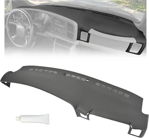 HECASA Cubierta moldeada para tablero de salpicadero, color gris oscuro, compatible con Chevrolet Silverado GMC Sierra 1999-2007