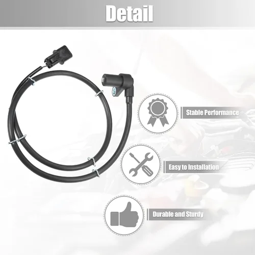 Miniatura 6 de uxcell Sensor de velocidad ABS delantero derecho para Mitsubishi Montero 1997-2000 No.MR334712/MR307045