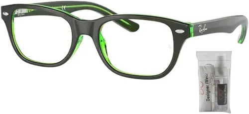 Miniatura 2 de Ray-Ban Junior RY1555 - Lentes graduados cuadrados para niños y niñas + paquete con kit de diseño iWear