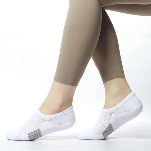 Miniatura 4 de Toes Home Calcetines invisibles para mujer, acolchados, de corte bajo, atléticos, ocultos, para tenis, tobillos, calcetines invisibles para correr