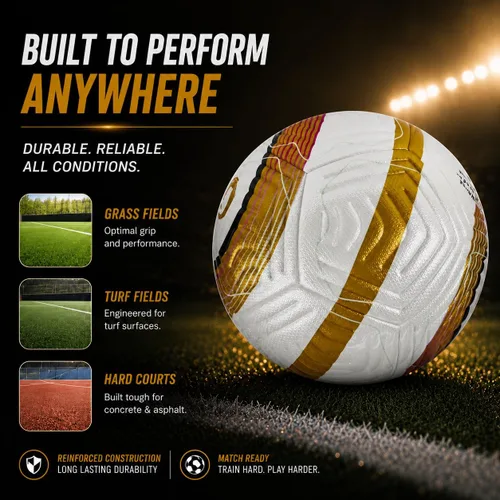 Miniatura 4 de STRIKA Balón de fútbol de calidad profesional Legacy Material de piel sintética Resistente al agua Sin hilos Juego en todas las superficies