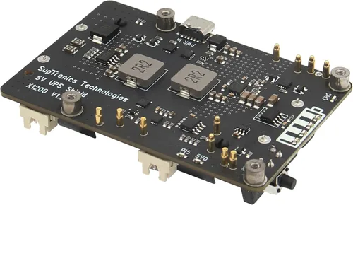 Miniatura 2 de Geekworm X1200 5V UPS HAT Placa de expansión para Raspberry Pi 5 Max 5.1V 5A Salida Encendido automático Apagado seguro Función de detección