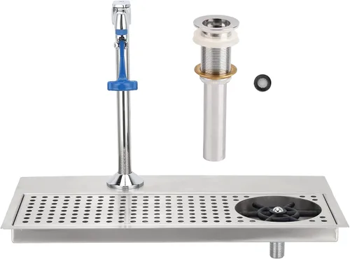 Miniatura 9 de Topyond Enjuague de vidrio, lavadora comercial de vasos de acero inoxidable con salida de agua multiángulo, enjuague para jarra para bar
