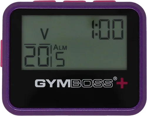 Miniatura 3 de Gymboss Temporizador de intervalos Plus y cronómetro (violeta/rosa)