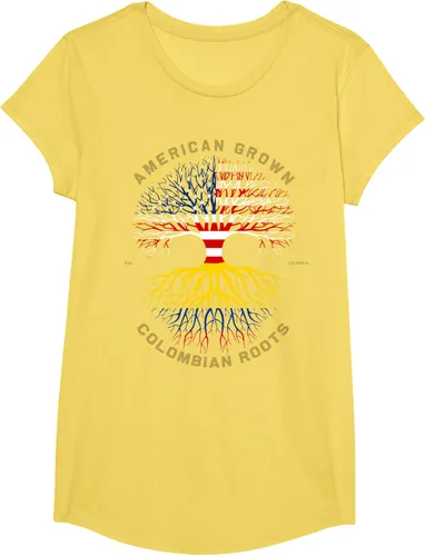 Miniatura 35 de Camiseta de regalo con la bandera de Estados Unidos con árbol de raíces colombianas