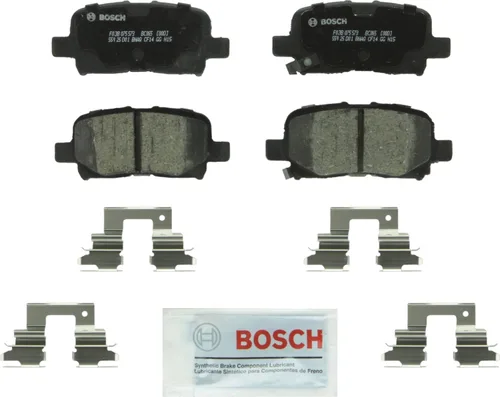 BOSCH BC865 QuietCast - Juego de pastillas de freno de disco de cerámica premium, compatible con Select Acura MDX; Honda Odyssey, Pilot; TRASERO