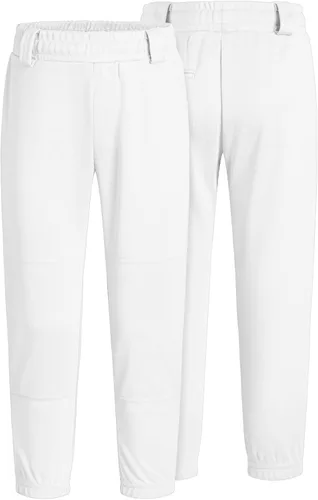 Miniatura 3 de QBK 2T3T4T5T Pantalones de béisbol para niños pequeños, pantalones de sóftbol para niños, pantalones de pelota para niño y niña