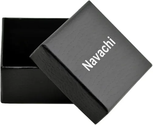 Miniatura 2 de Navachi Pendientes de clip de cristal blanco esmaltado de rosa de 18 quilates chapado en oro