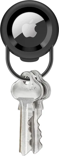 Miniatura 6 de Orbitkey Funda delgada para AirTag Fabricado con acero inoxidable y TPU Sostiene de forma segura tu Apple AirTag Se fija fácilmente a las Negro